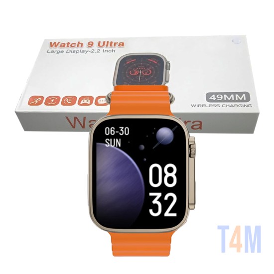 Smartwatch KD600 Ultra Series 9 2.2" (Versão para Chamada) Laranja